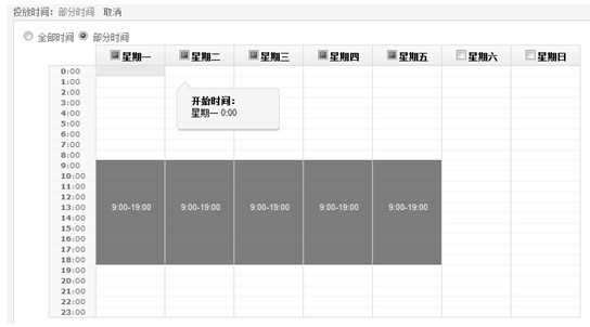 图6-11 在阿里巴巴的竞价广告投放地区与某度基本相同